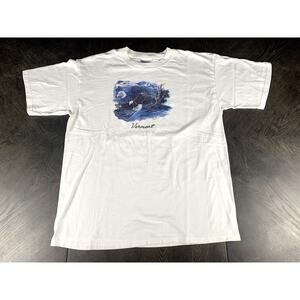 Vtg Vermont Destination T Shirt Bald Eagle Flying Wild Side Men's Size Large